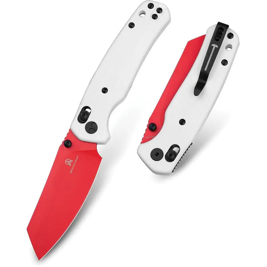 Bestech Cicada's Wing Folding Knife - Red 10Cr15CoMoV Blade B-Lock