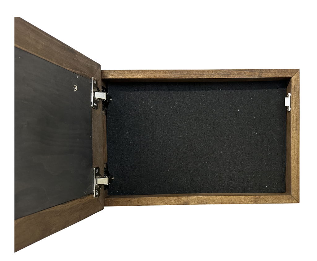 Stylish Buck & Doe Wall-Mounted Gun Cabinet – Elegant Lockable Storage for Your Home