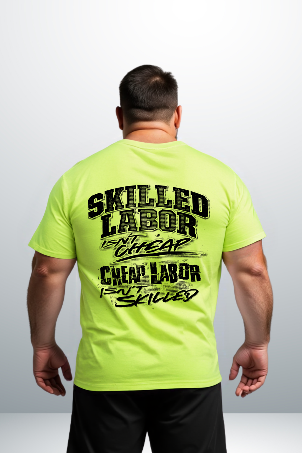 Skilled Labor - Safety Yellow T-Shirt