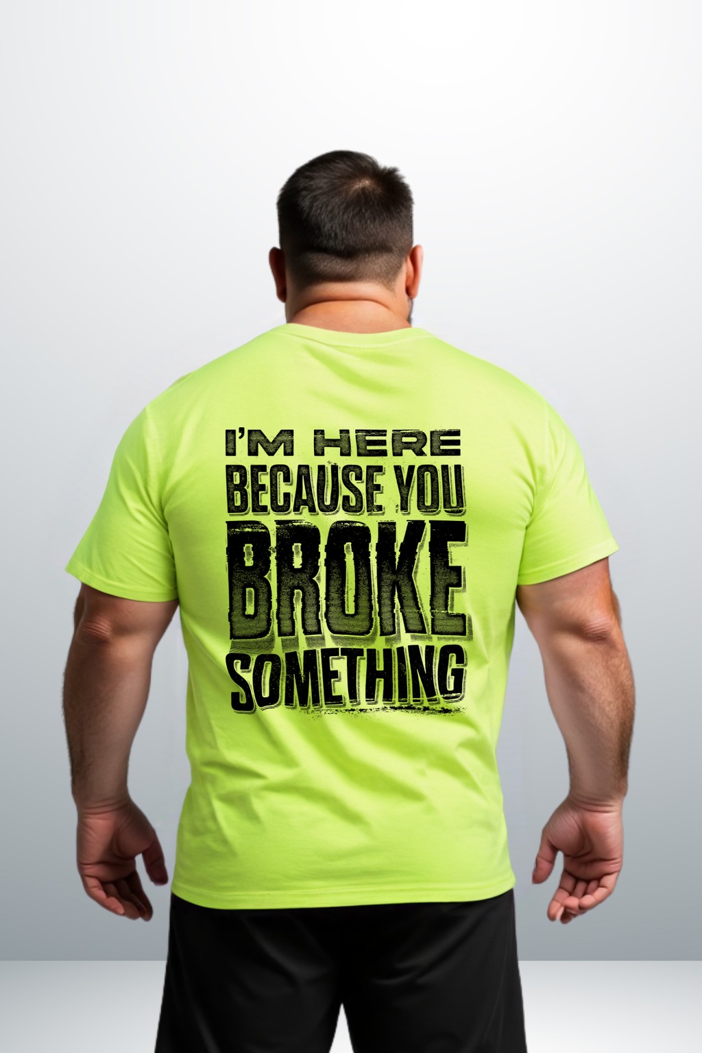 Dirty Hands Still Broke - Safety Yellow T-Shirt