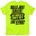 Balls - Safety Yellow T-Shirt