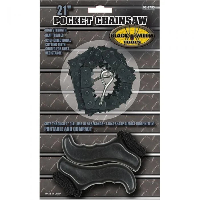 Black Widow 21" Pocket Chainsaw