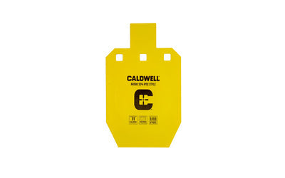 Caldwell AR500 IPSC 33% Steel Target |  10"x6.1"x0.4" |  Powder Coat Finish |  Yellow
