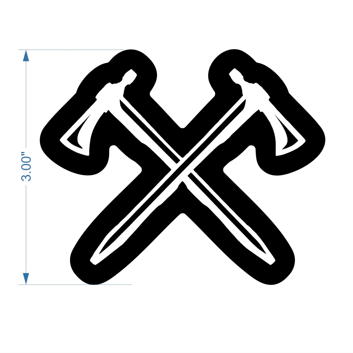 Civil Affairs - Pipehawks  - 3 inch Sticker