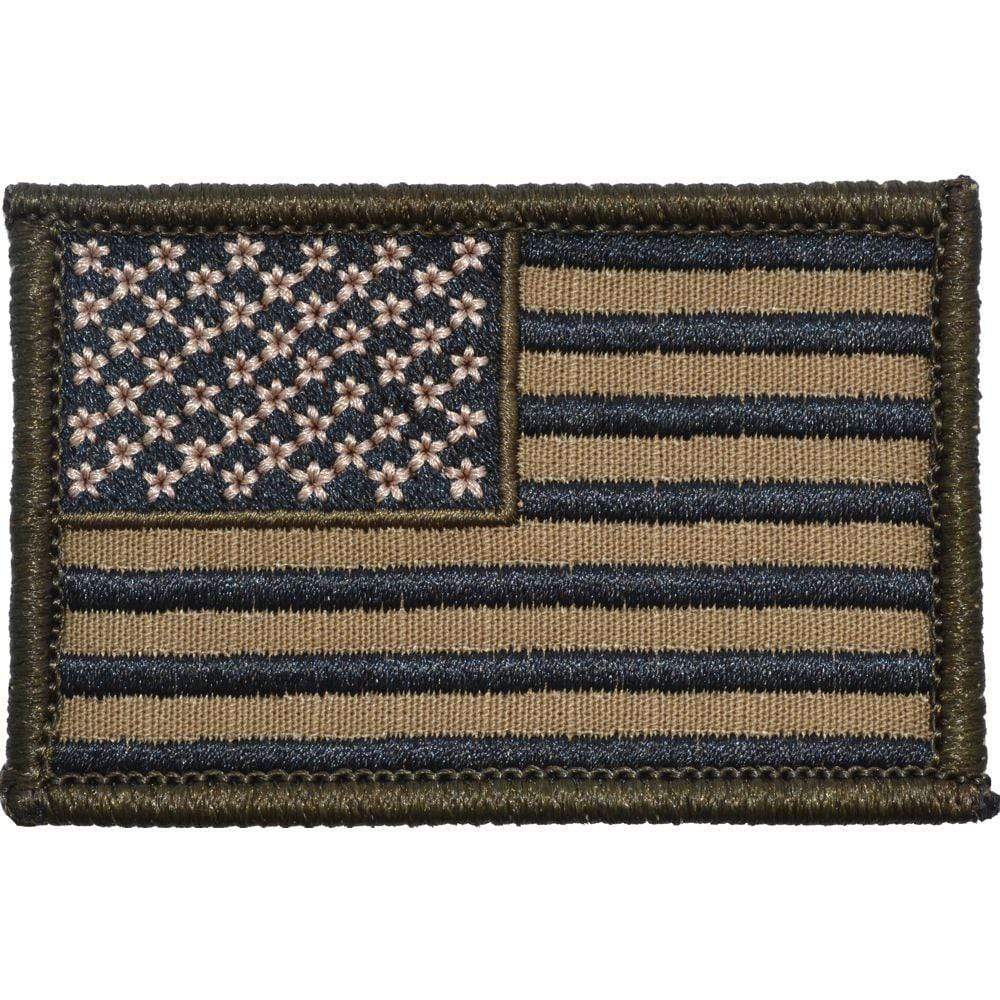 US Flag - 2x3 Patch - Coyote Brown w/ Black