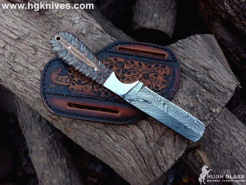 Pine Cone Resin Bull Cutter Knife for Working Cowboys and Collectors