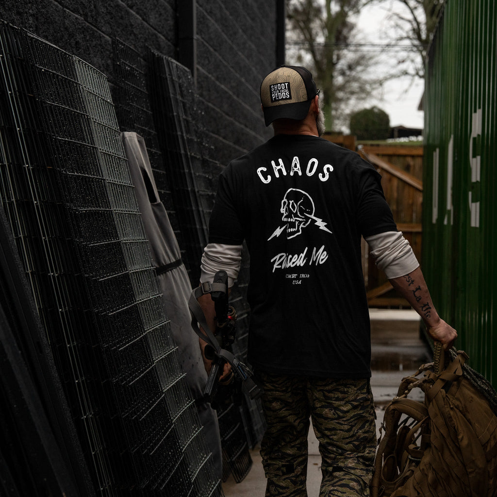 Chaos Raised Me Men's T-Shirt