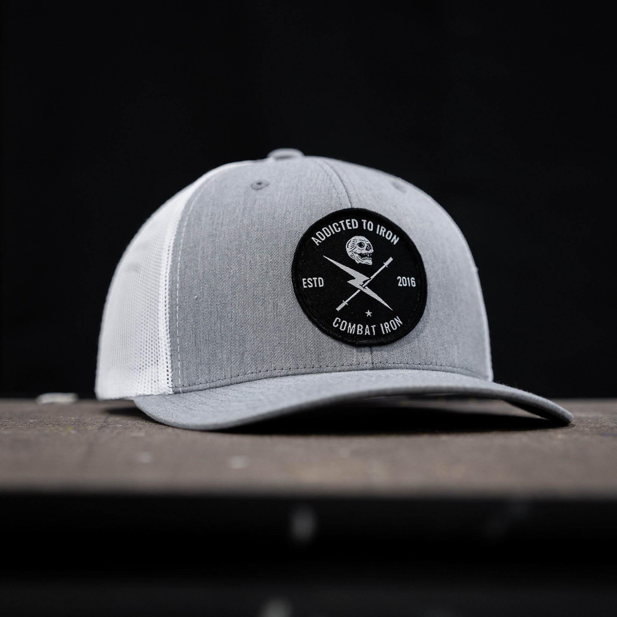 Addicted To Iron Patch Snapback Hat