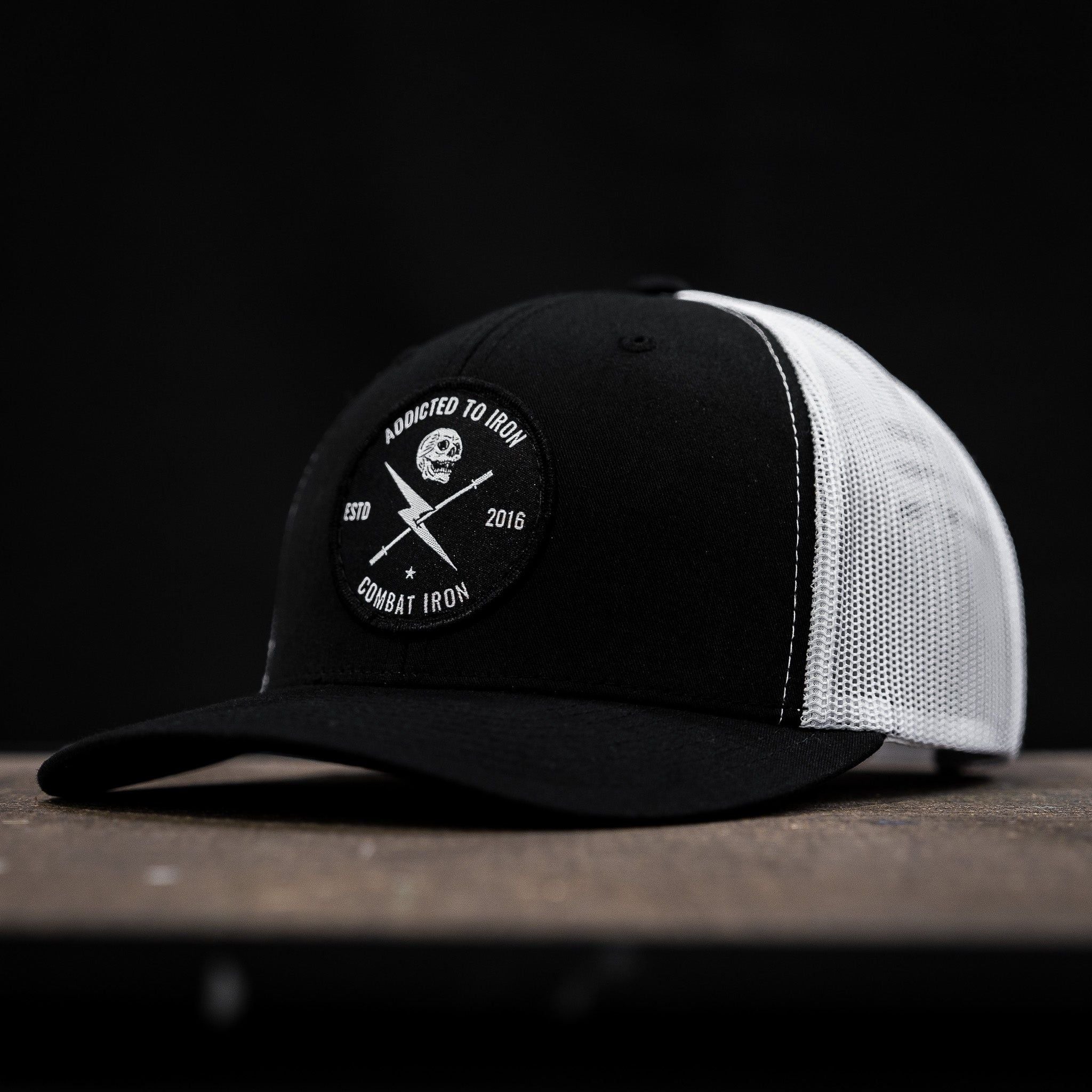 Addicted To Iron Patch Snapback Hat