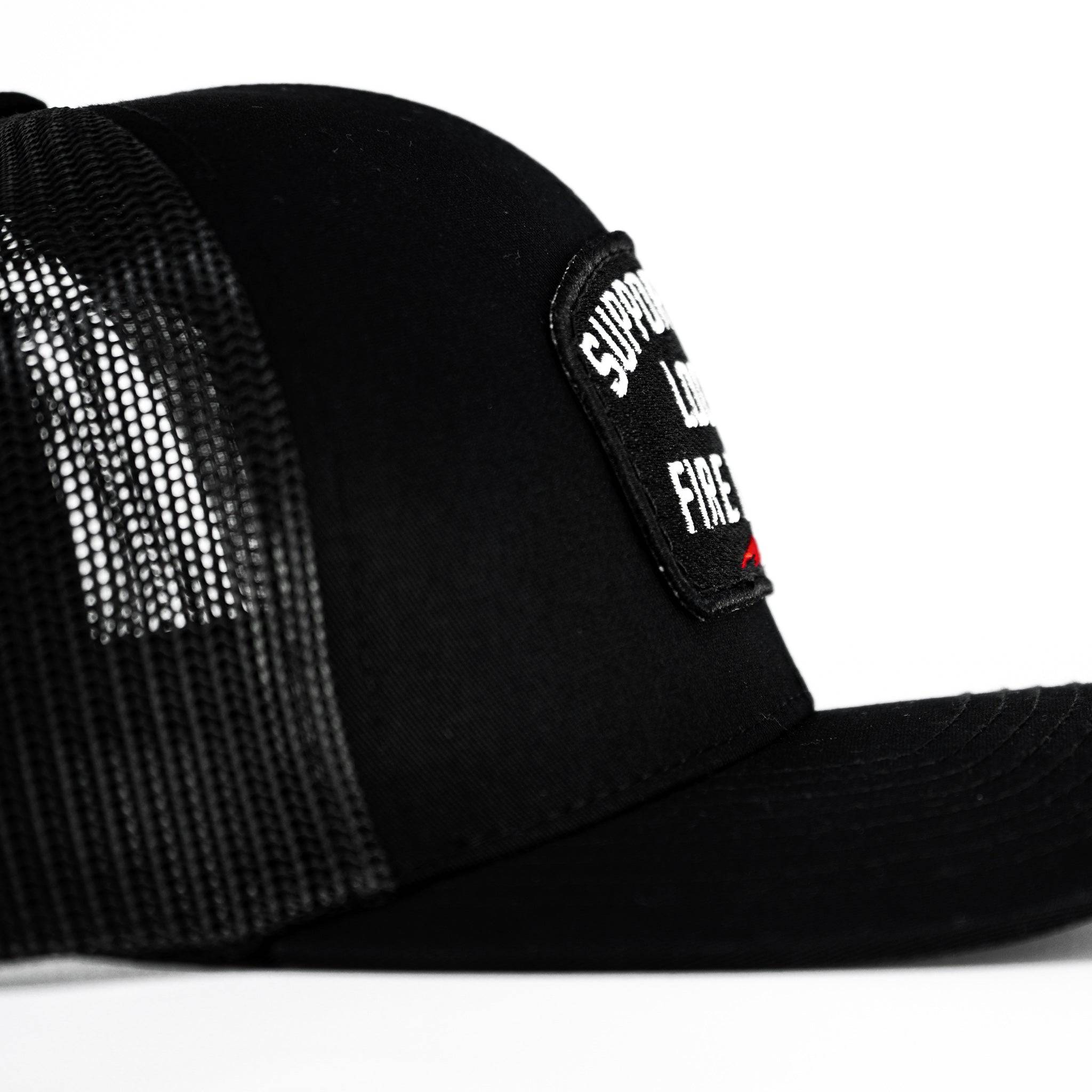Support Your Local Fire Dept. Patch Snapback Hat