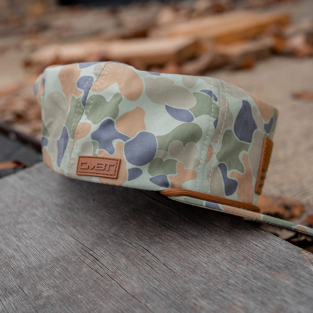 American Flag Leather Patch Crushable Rope Snapback Hat