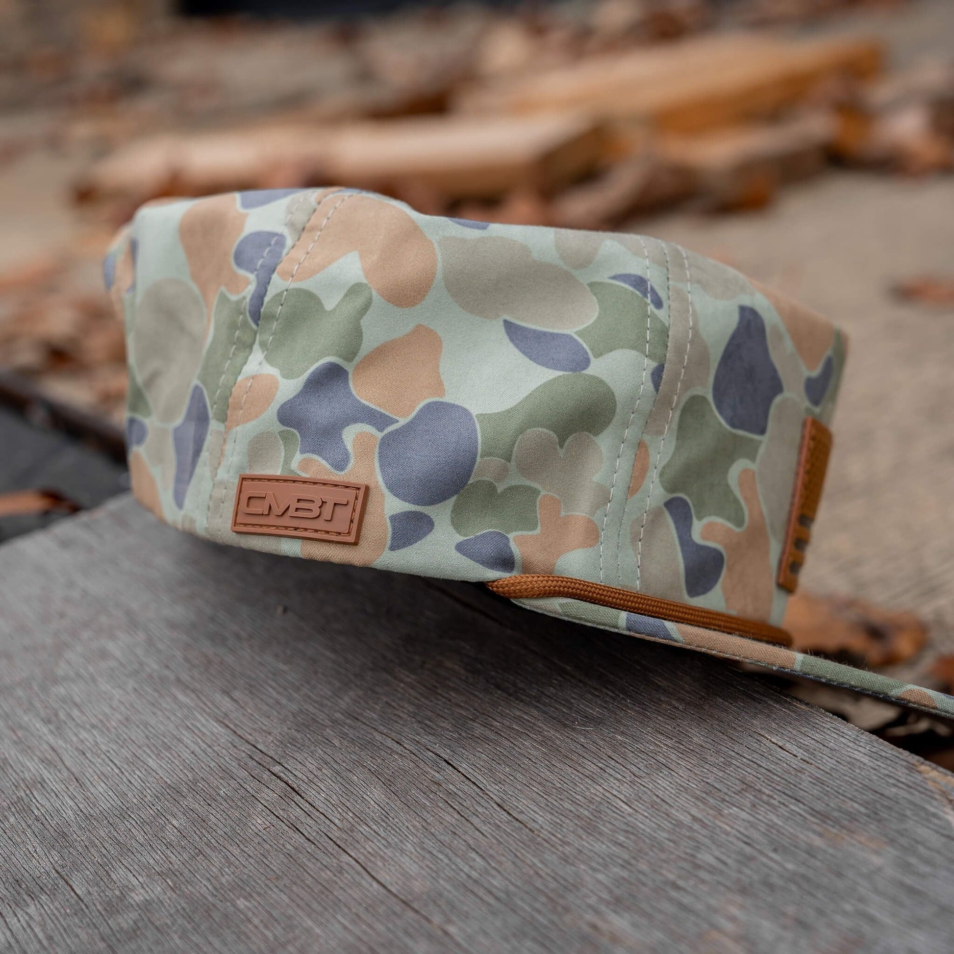 American Flag Leather Patch Crushable Rope Snapback Hat