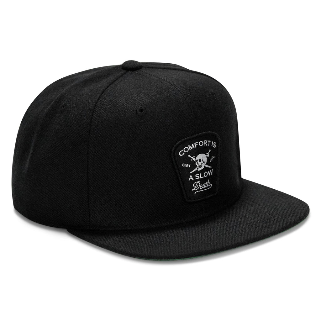 Comfort Is A Slow Death Patch Flatbill Snapback Hat