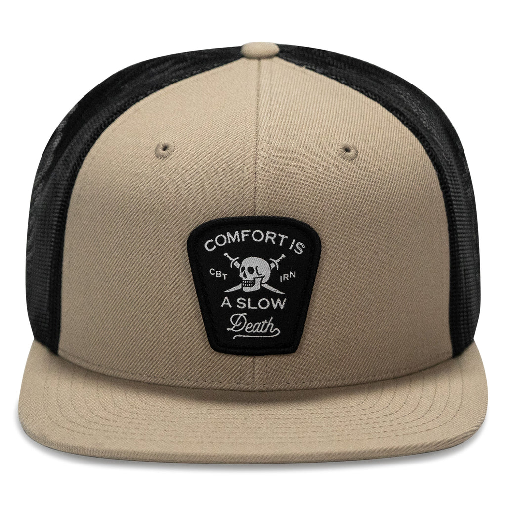 Comfort Is A Slow Death Patch Flatbill Snapback Hat