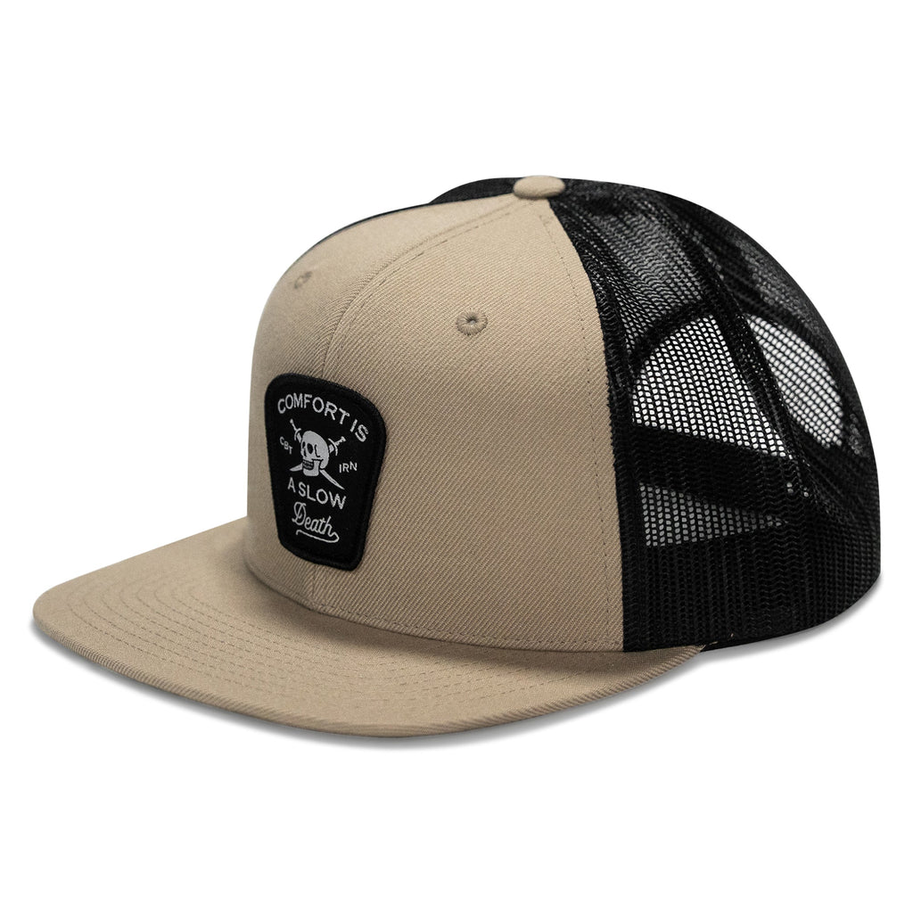 Comfort Is A Slow Death Patch Flatbill Snapback Hat