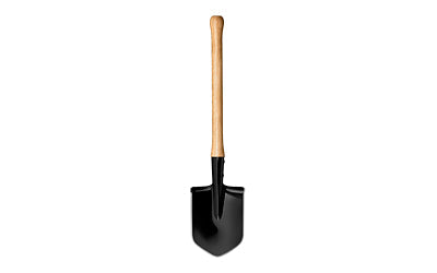 Cold Steel Spetsnaz Shovel |  Trench Shovel |  Tool |  Black |  Shovel |  Medium Carbon Steel |  Natural Wood Handle