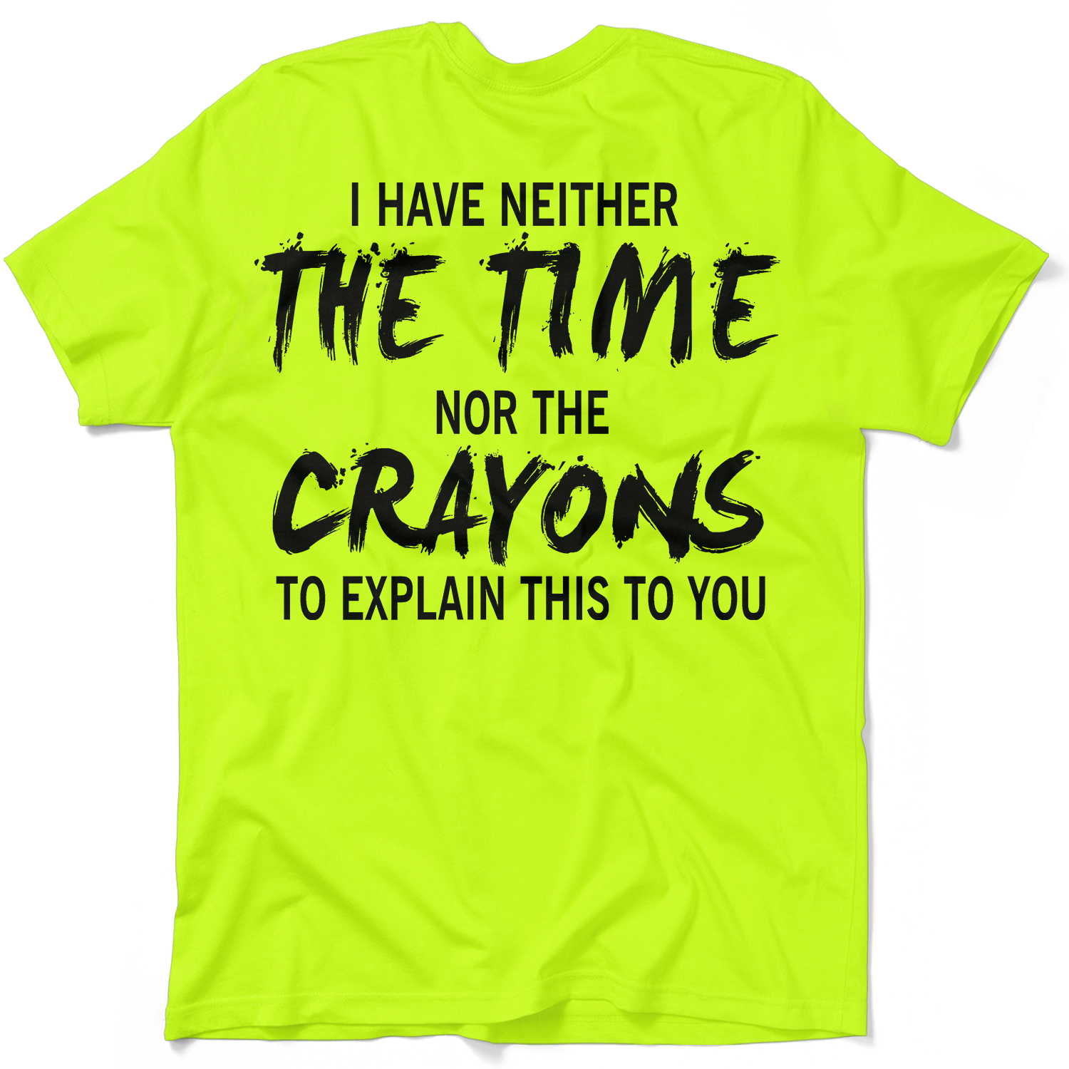 Crayons - Safety Yellow Pocket T-Shirt