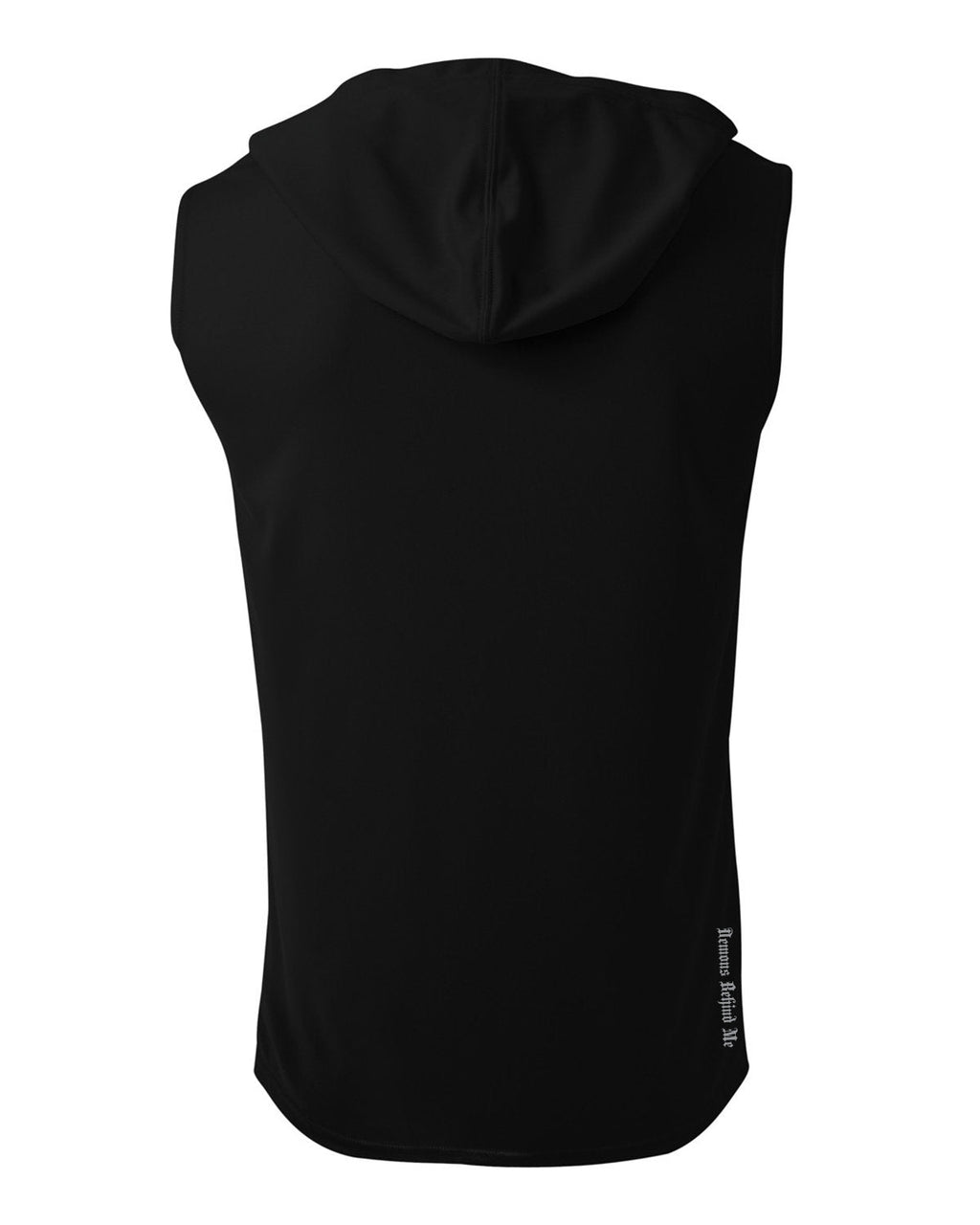 Men's Black Cooling Performance Sleeveless Hooded T-shirt