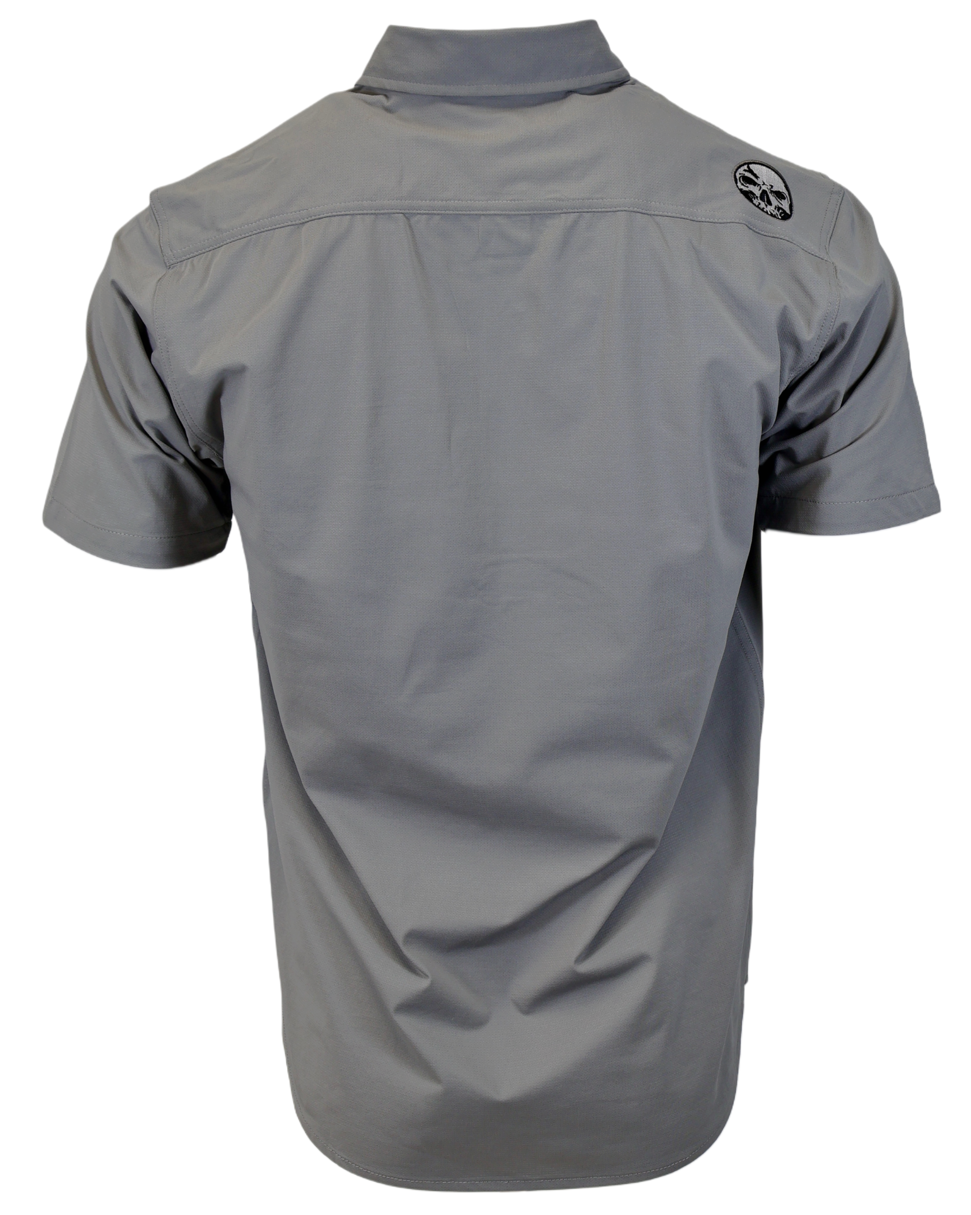 NEW! Micro-Perforated, Stretch Embroidered Button-Up