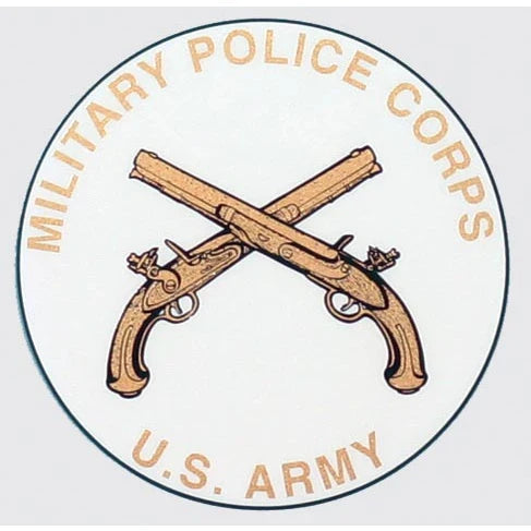 U.S. Army Decal - 3.75" x 4" - Military Police Corps with Military Corps Badge