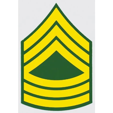 U.S. Army Decal - 2.25" x 3.5" - E-8 Master Sergeant