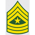 U.S. Army Decal - 2.25" x 3.5" - E-9 Sergeant Major