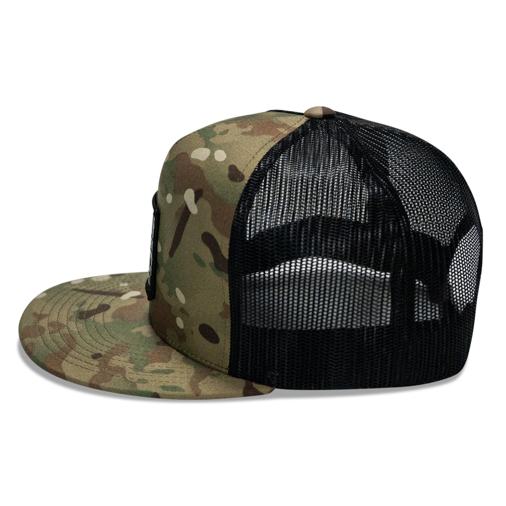 Death Is Promised. Mercy Is Earned Patch Flatbill Hat