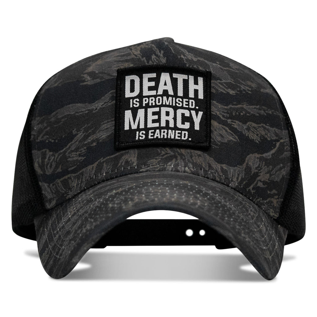 Death Is Promised. Mercy Is Earned Patch Five Panel Breacher Snapback Hat