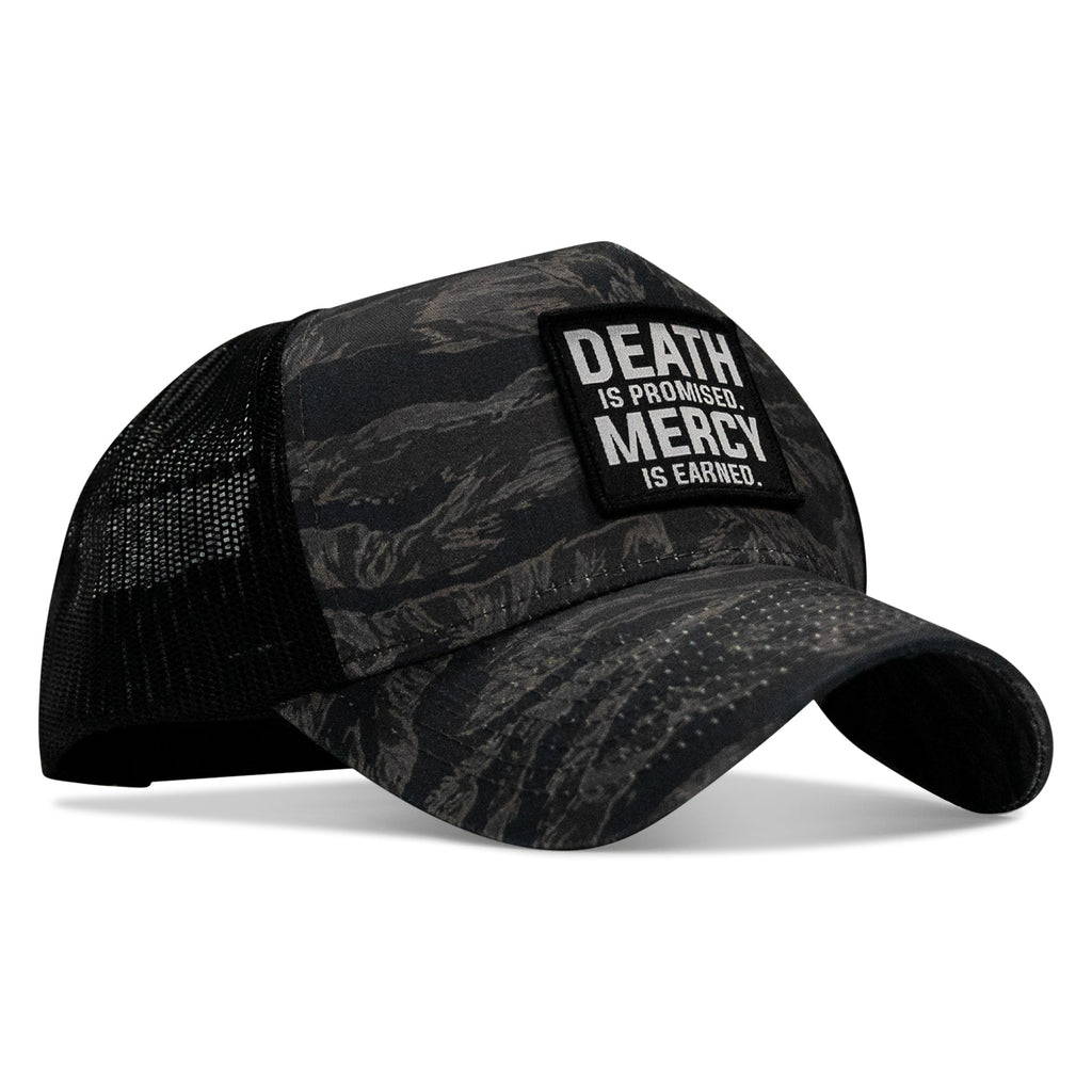 Death Is Promised. Mercy Is Earned Patch Five Panel Breacher Snapback Hat