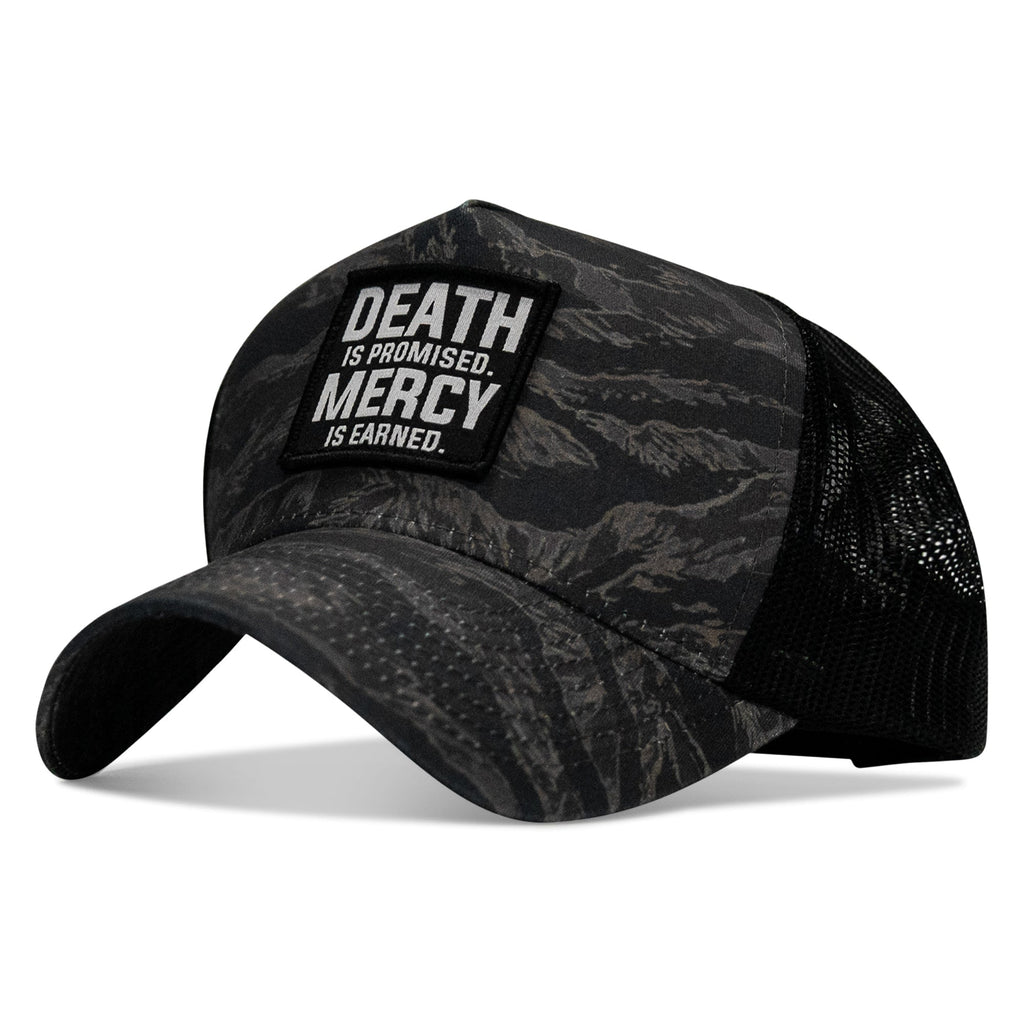 Death Is Promised. Mercy Is Earned Patch Five Panel Breacher Snapback Hat