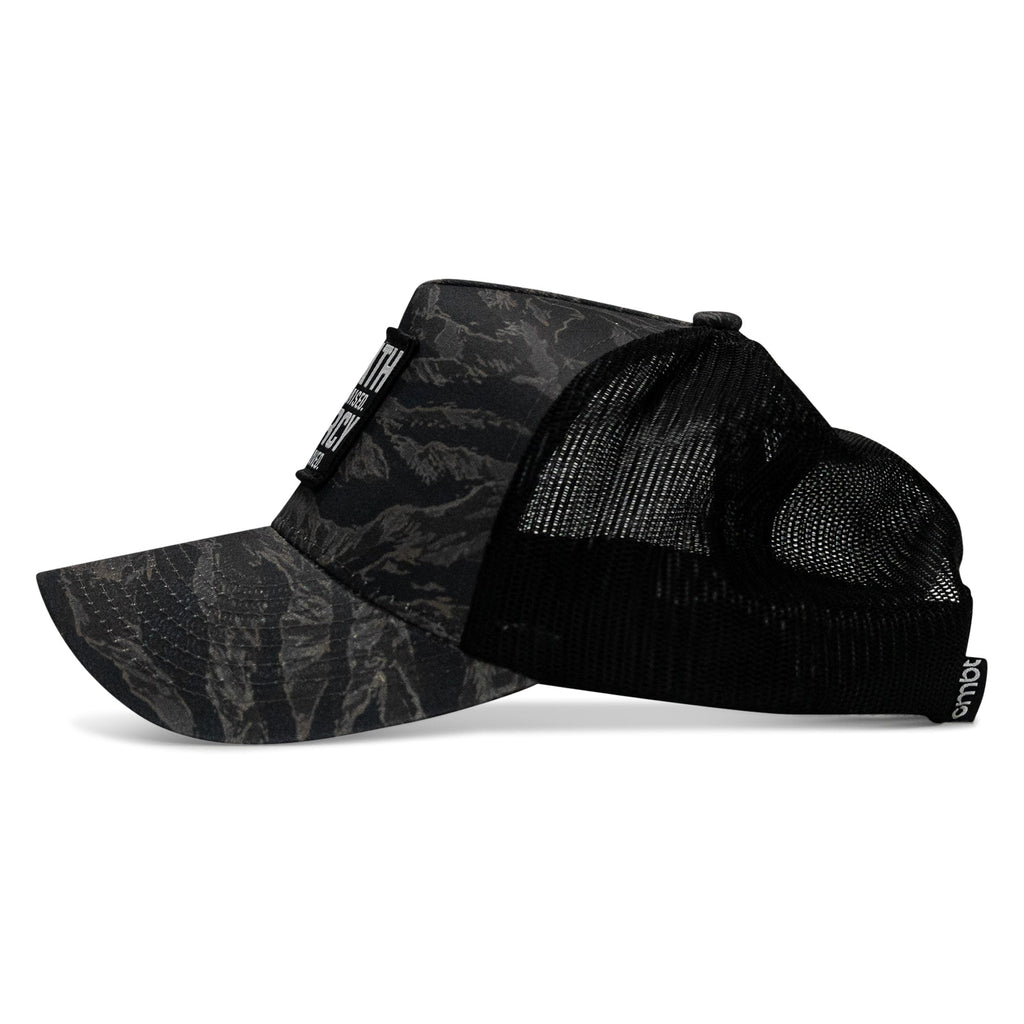 Death Is Promised. Mercy Is Earned Patch Five Panel Breacher Snapback Hat