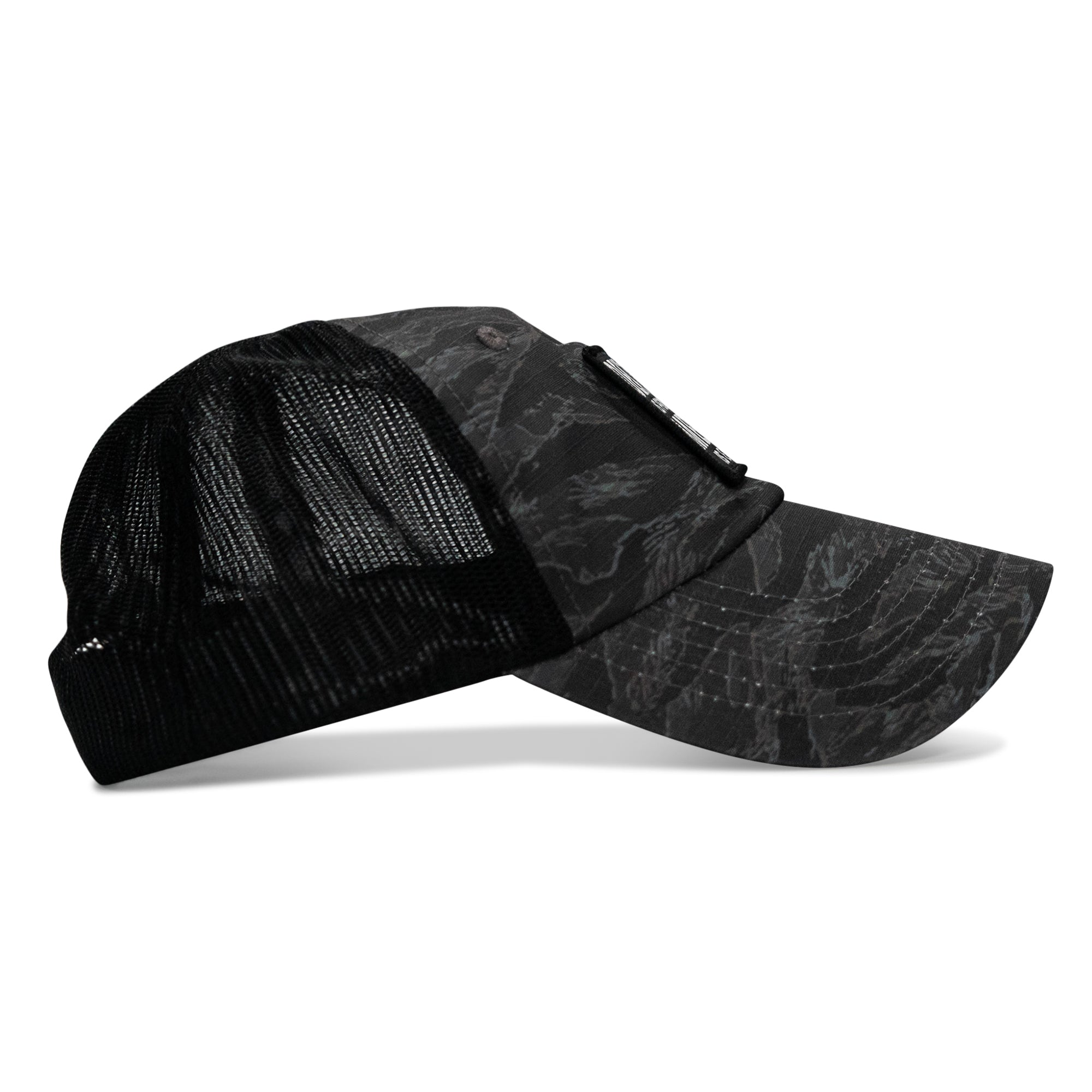 Death Is Promised. Mercy Is Earned Patch. Tactical Ripstop Mesh Snapback Hat