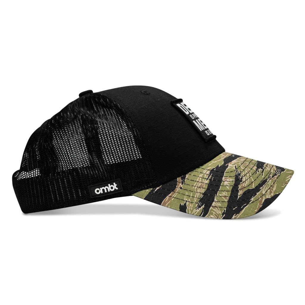 Death Is Promised. Mercy Is Earned Patch Original Ripstop Snapback Hat