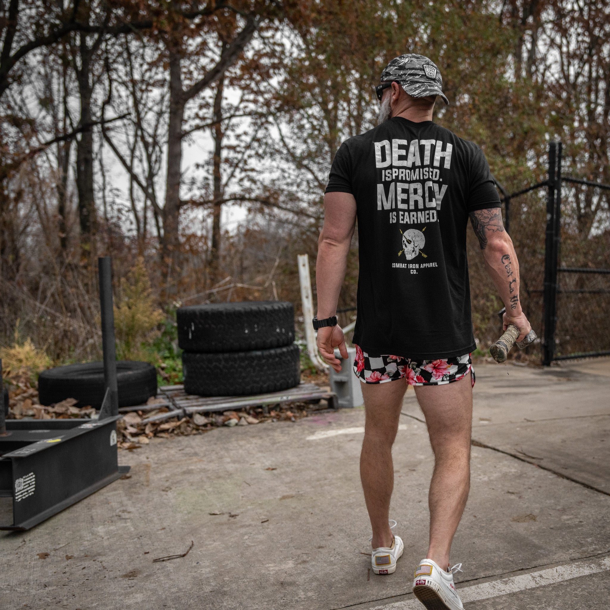 Death Is Promised. Mercy Is Earned Men's T-Shirt