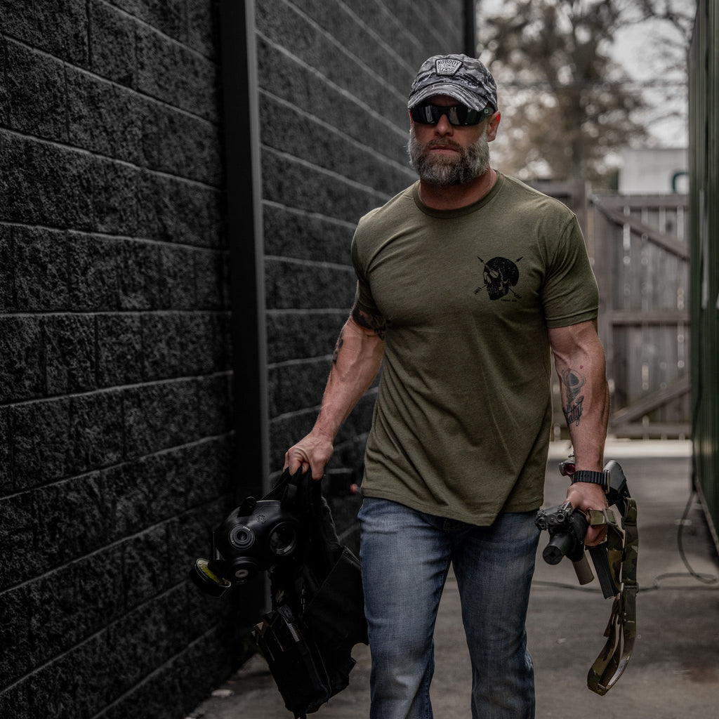 Death Is Promised. Mercy Is Earned Men's T-Shirt
