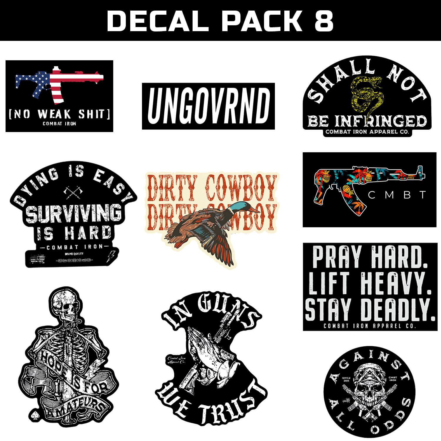 STICKER DECAL PACK V8