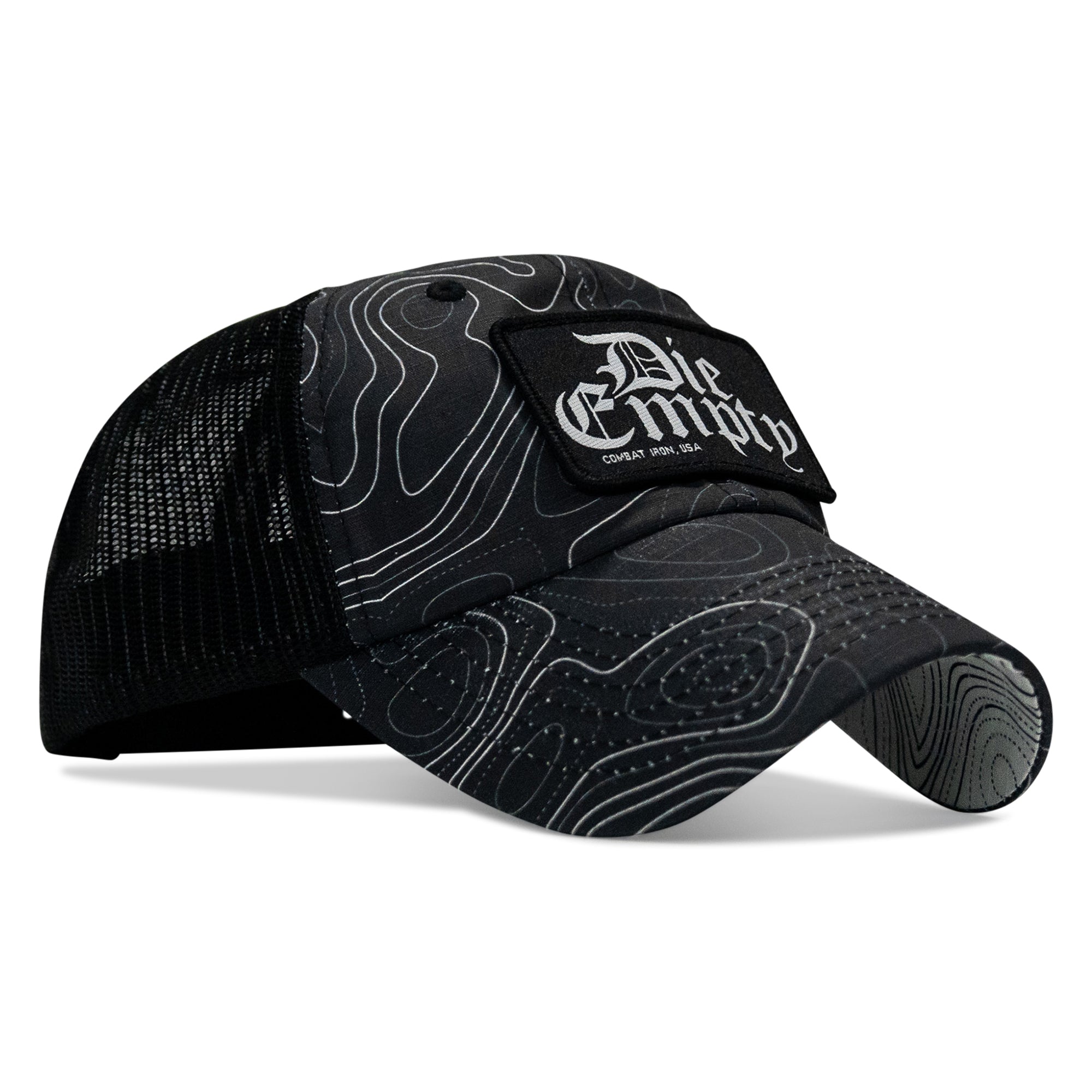 Die Empty Black Patch. Tactical Ripstop Mesh Snapback Hat