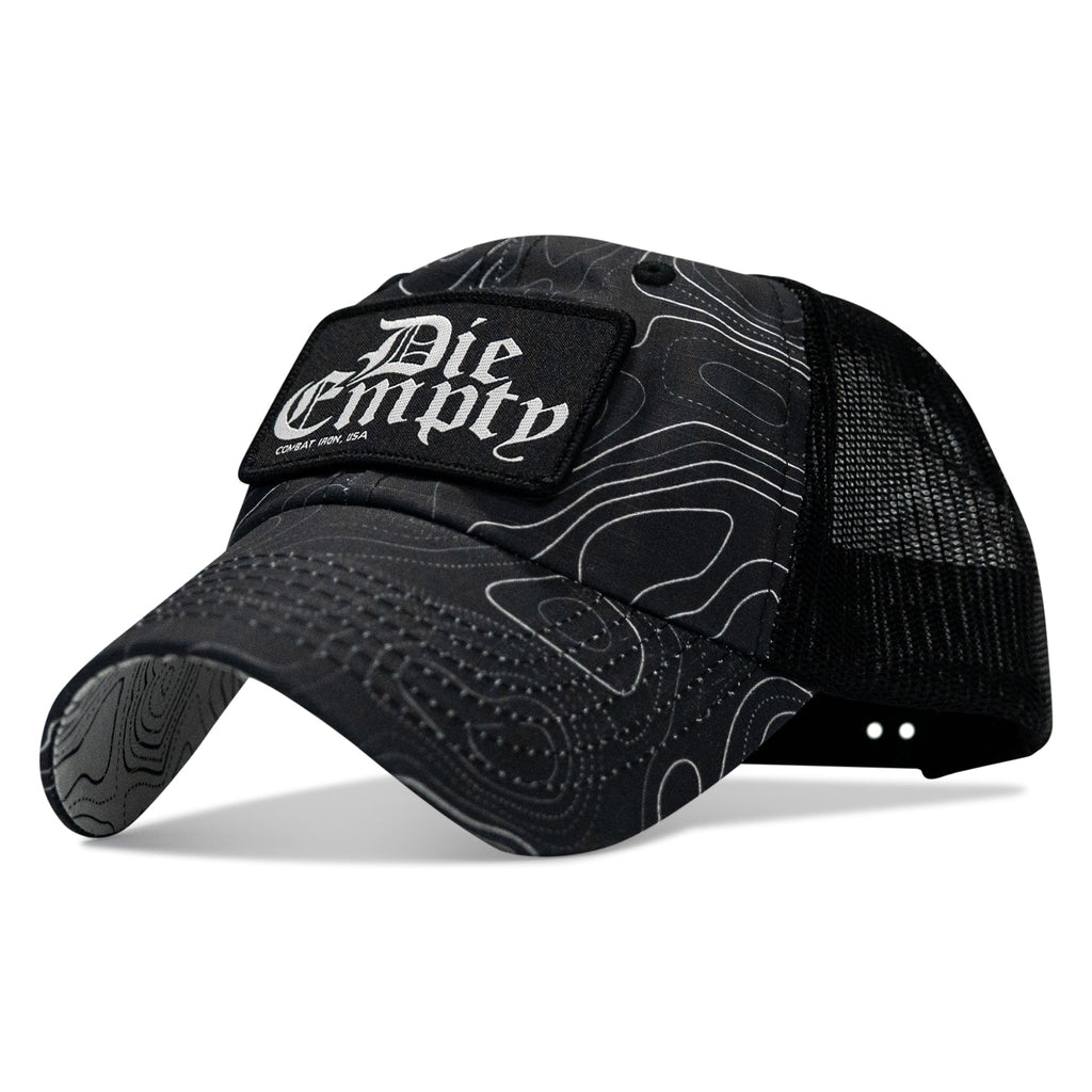 Die Empty Black Patch. Tactical Ripstop Mesh Snapback Hat