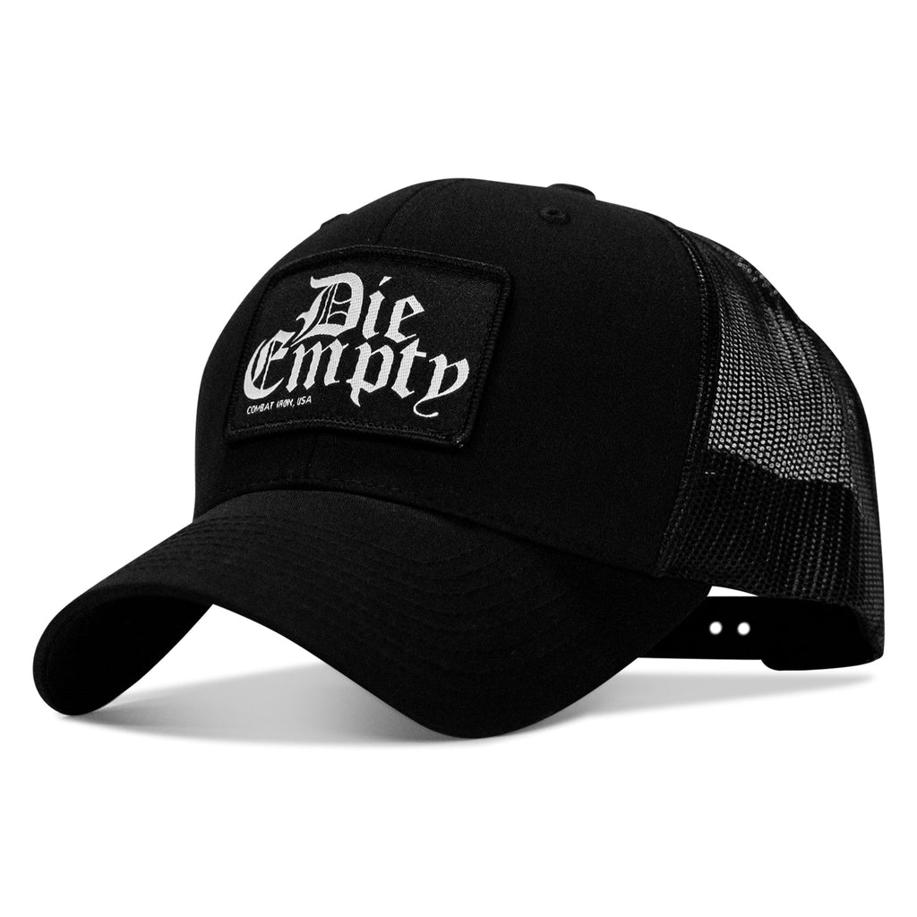 Die Empty Black Patch Snapback Hat