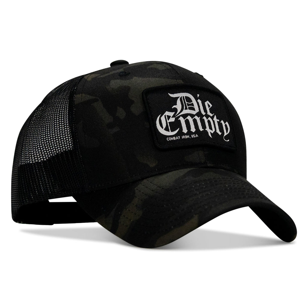 Die Empty Black Patch Snapback Hat