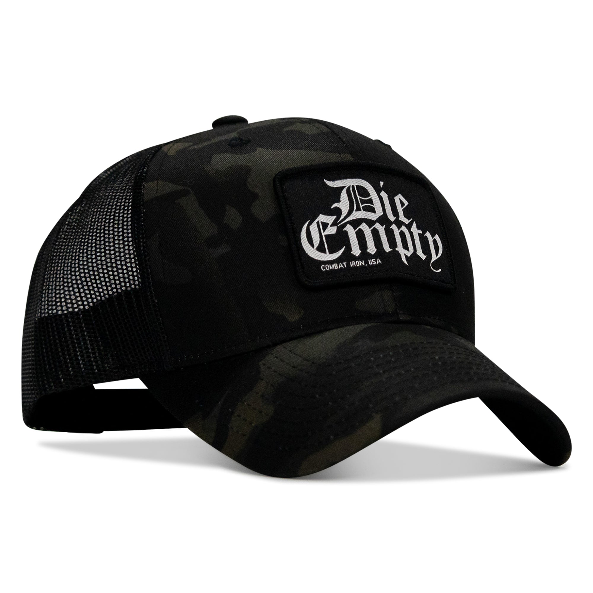 Die Empty Black Patch Snapback Hat