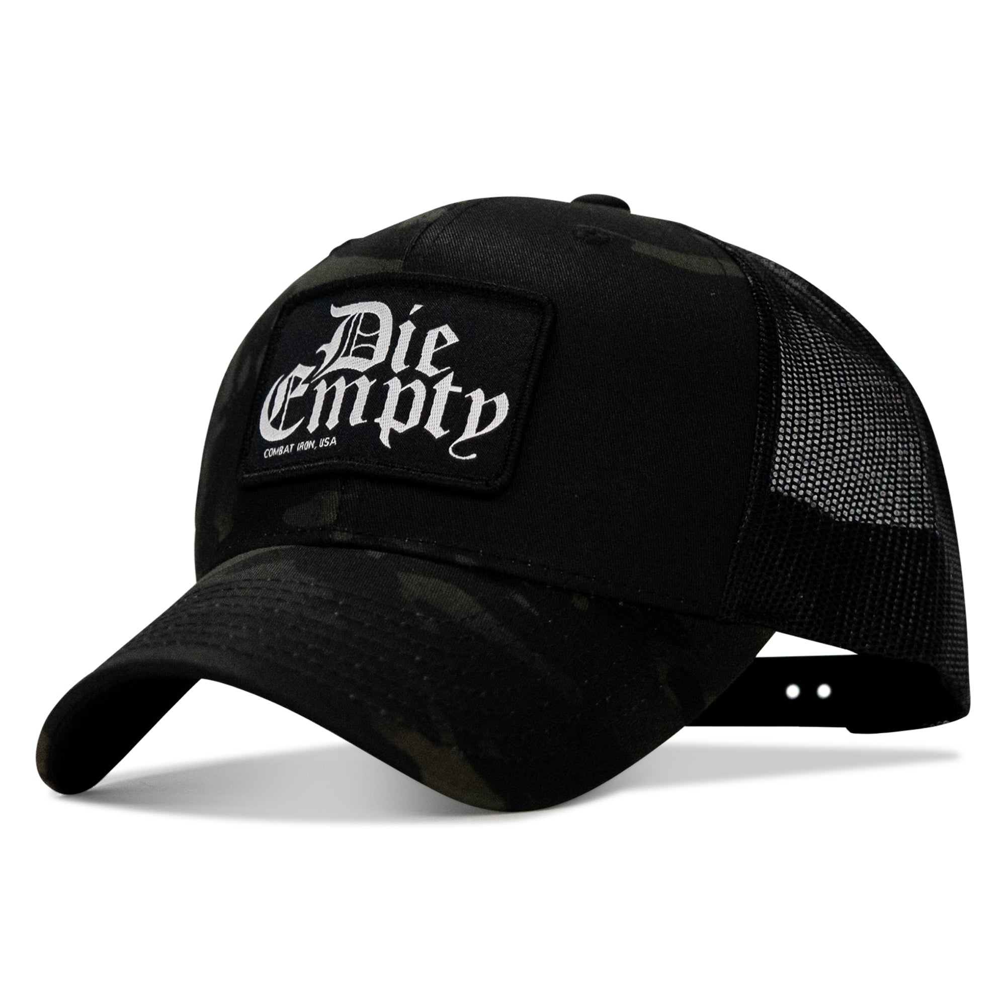 Die Empty Black Patch Snapback Hat