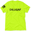 DILLIGAF  - Safety Yellow T-Shirt