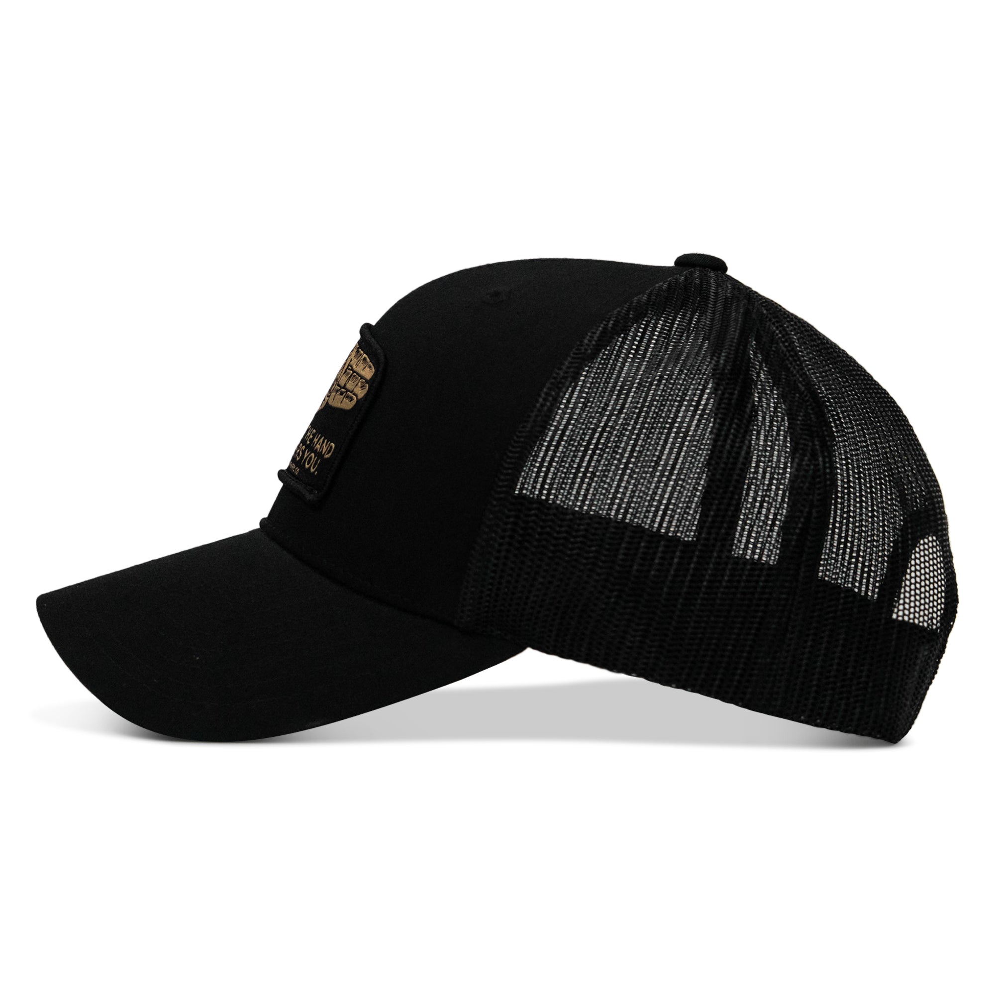 Don't Bite The Hand That Fingers you Patch Snapback Hat