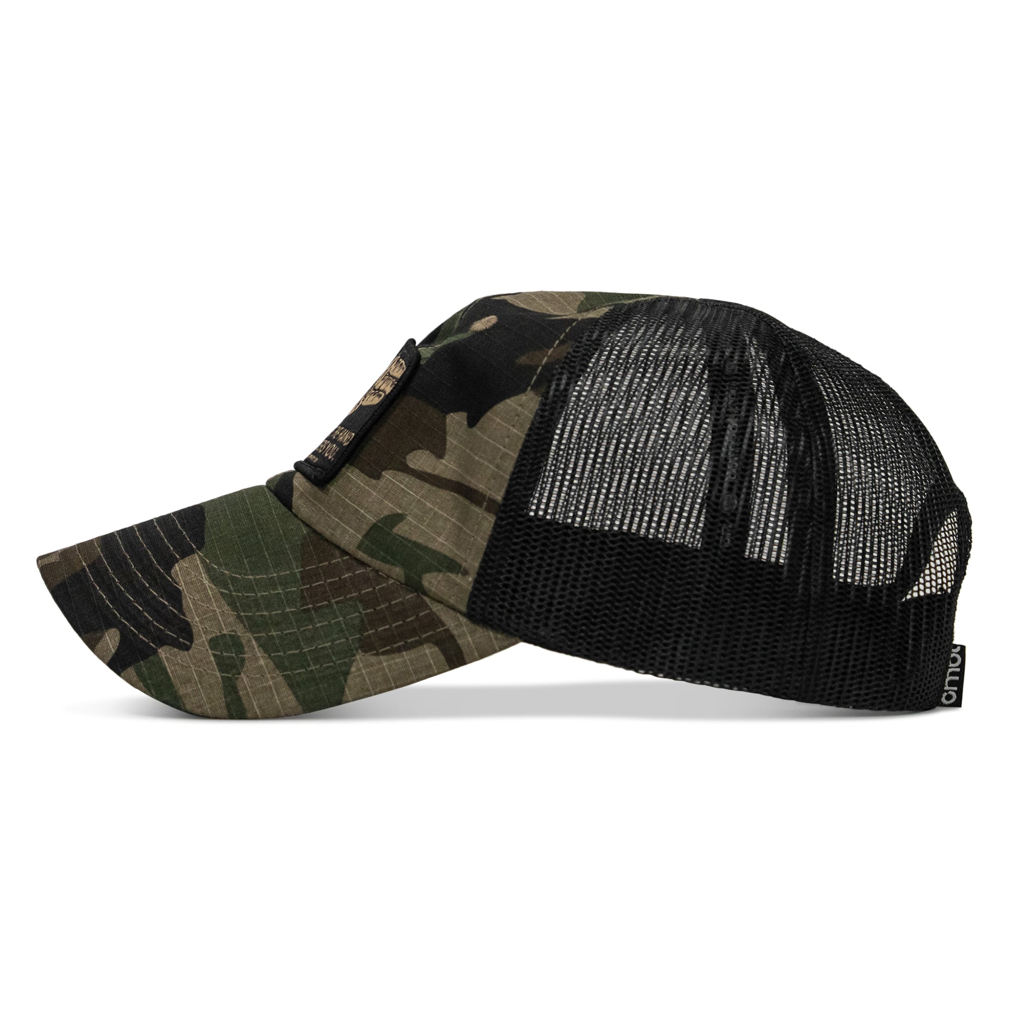 Don't Bite The Hand That Fingers You Patch Tactical Ripstop Mesh Snapback Hat