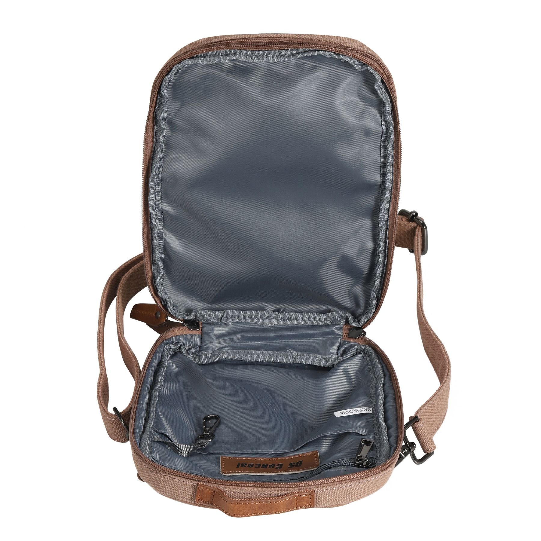 Concealed Carry Unisex Jax Canvas Crossbody by DS Conceal