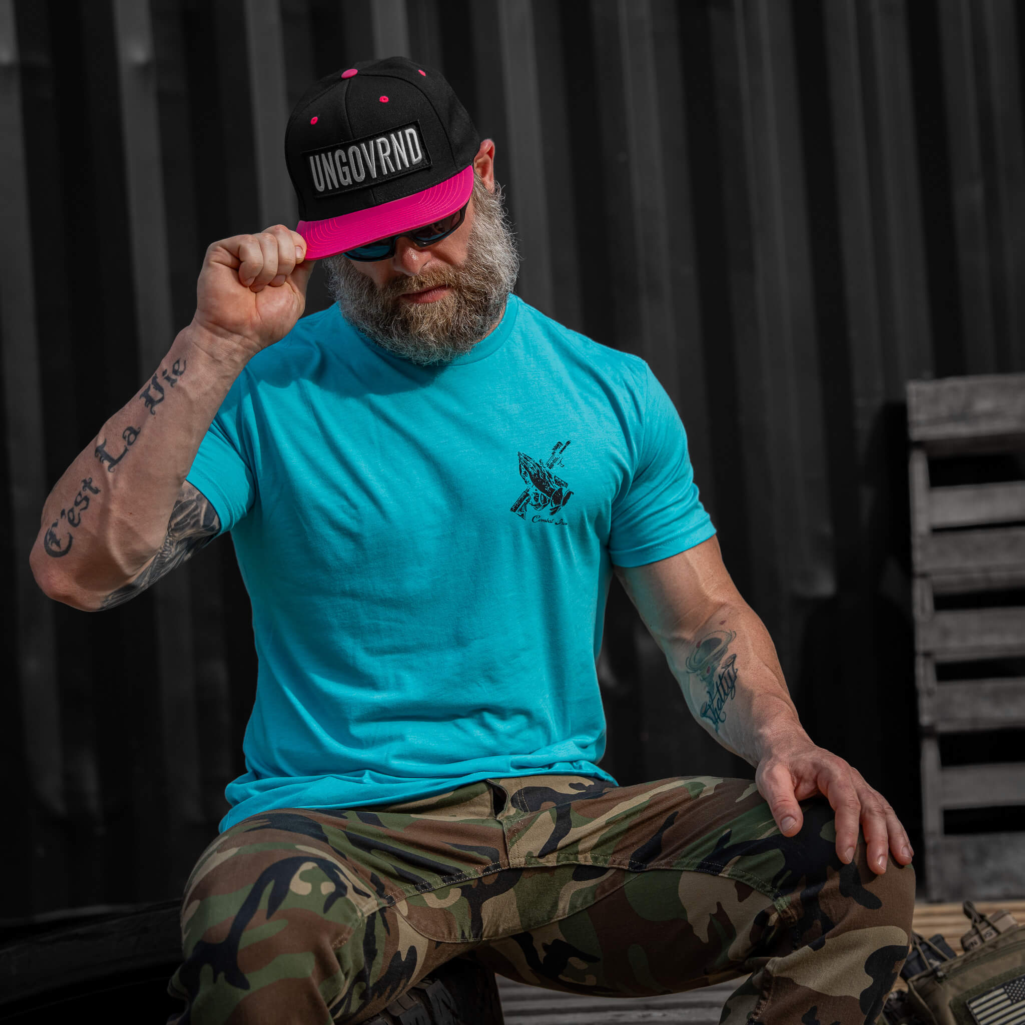 Ungovrnd Oversized Patch Flatbill SnapBack Hat