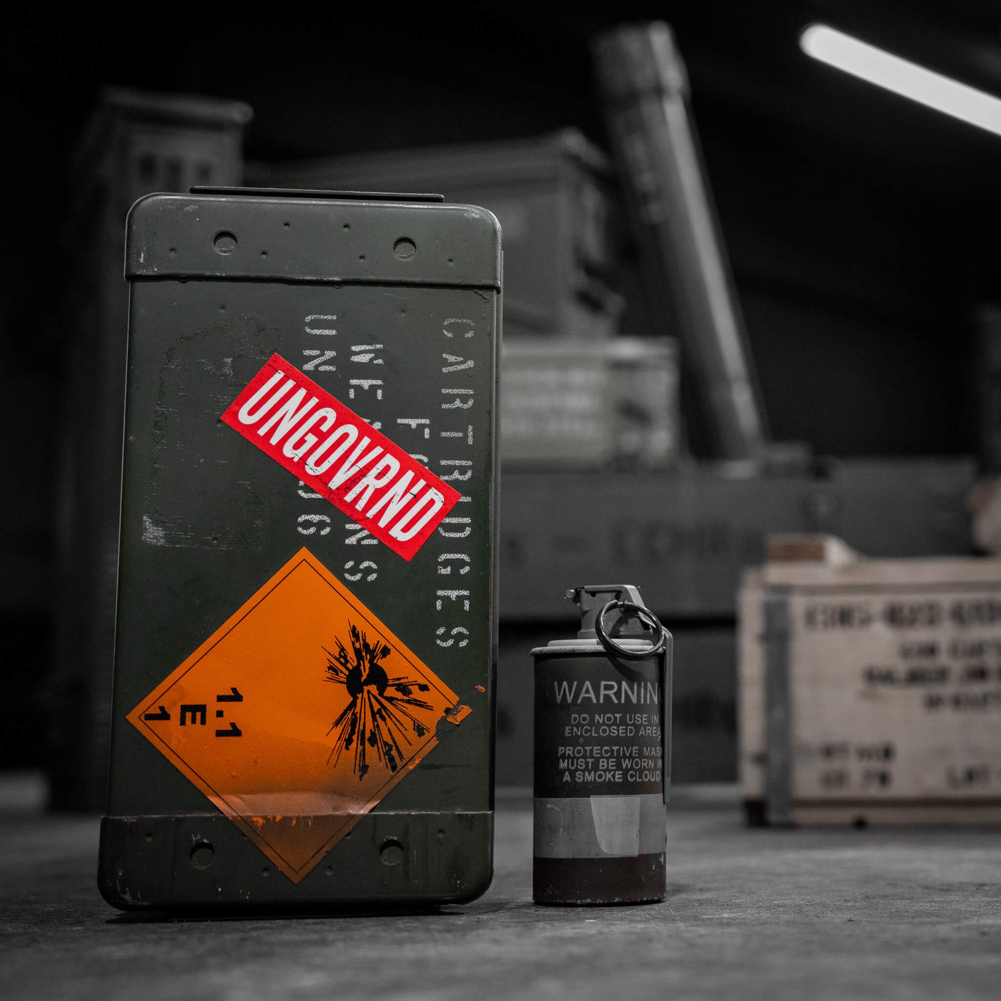 Ungovrnd Distressed Red Decal