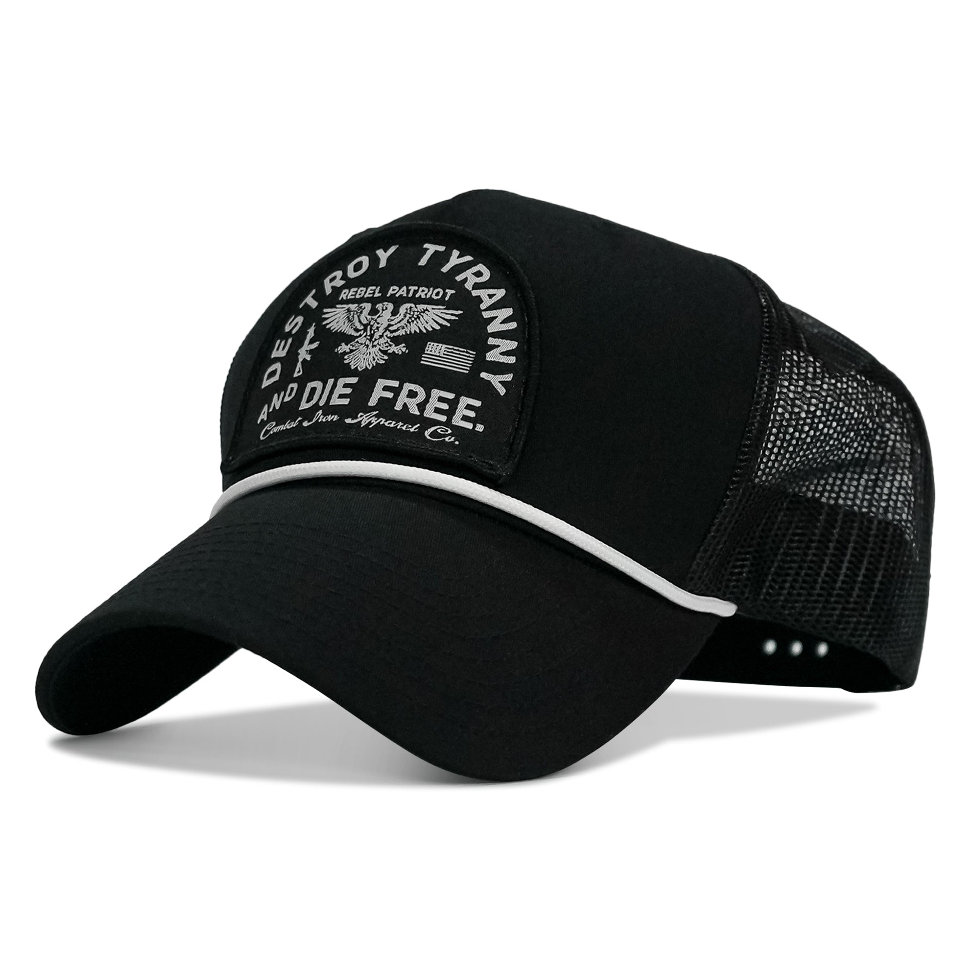 Destroy Tyranny and Die Free Patch Rope Snapback Hat