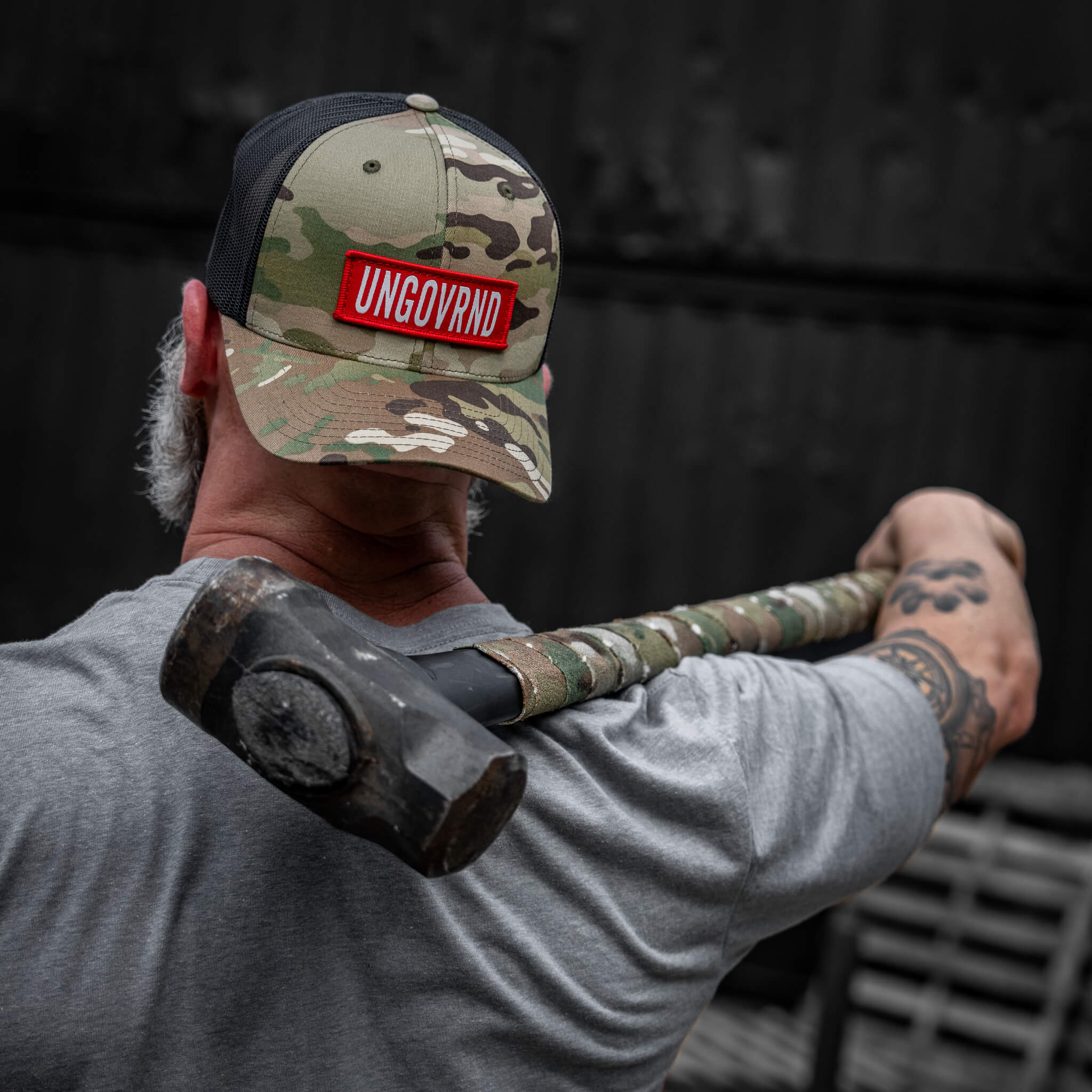 Ungovrnd Red Patch Snapback Hat